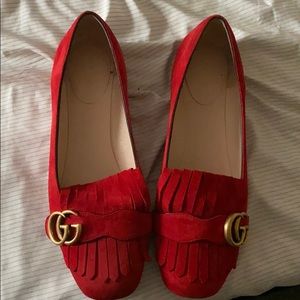 Gucci red flats